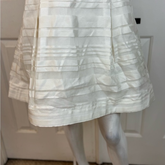Lilly Pulitzer Resort White Wrapping Stripe Silk Organza Blossom Dress Size 6 - Picture 4 of 16